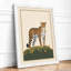 Alert Leopard Botanical - Framed Print-1785038612-1785038615