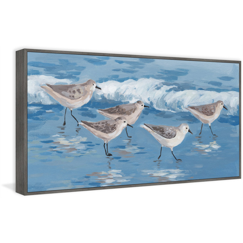 «Birds On The Beach», reproduction sur toile encadrée, H 12 po x l 24 po x P 1,5 po