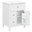Meuble-lavabo 24 po avec lavabo, meuble-lavabo avec un tiroir rabattable et deux tiroirs, tablette réglable-683962926