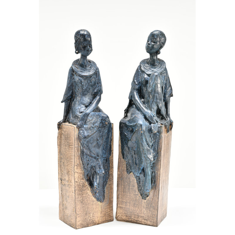Ensemble de 2 figurines tribales
