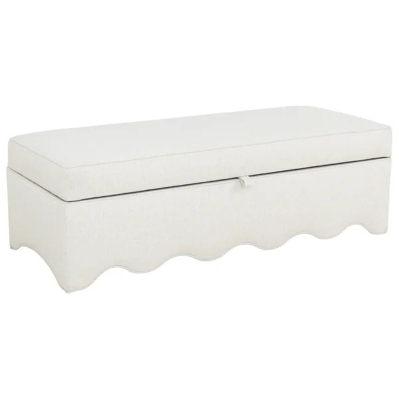 Upholstered Storage Bench, 3172 GreenTea