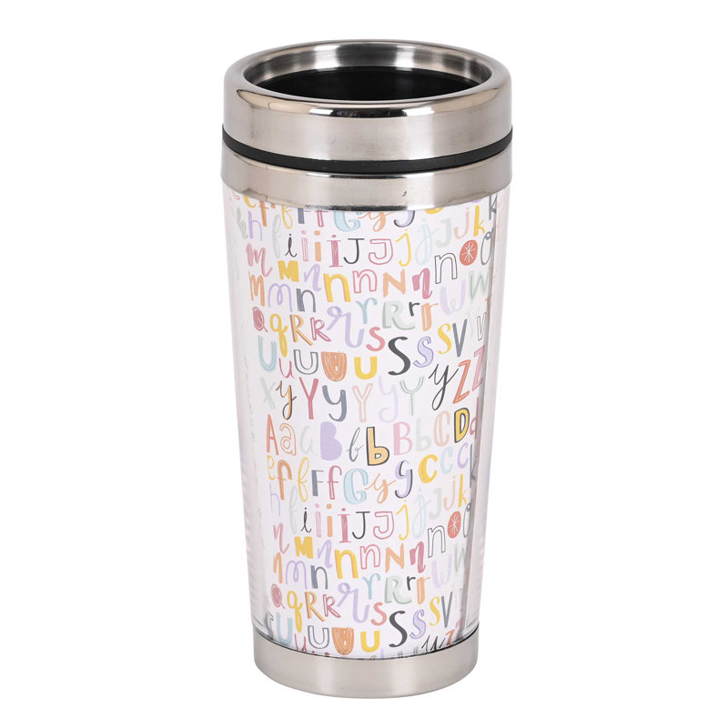 16 oz. Tasse de voyage isolée en acier inoxydable