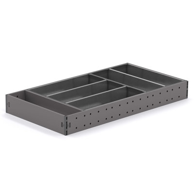 2.28" H x 10.87" W x 21.65" D Flatware & Kitchen Utensils Drawer Organizer