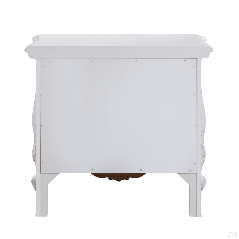 Grande commode à finition blanche