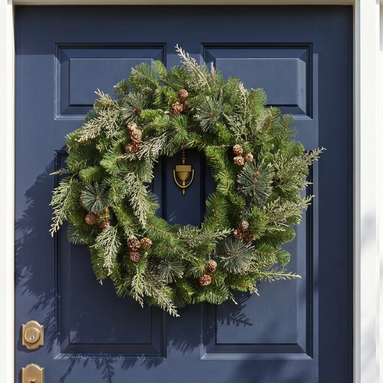 24" Bergen Pre-Lit Wreath