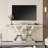 Mykhi 55.12'' Glass Top Console Table