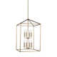 Ellis 8 Light Metal Dimmable Lantern Chandelier