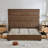 Upholstered Platform Bed with Under Bed Storage Drawers, Soft Upholstered Headboard Modern Bedroom Furniture-1349904715-1349904717