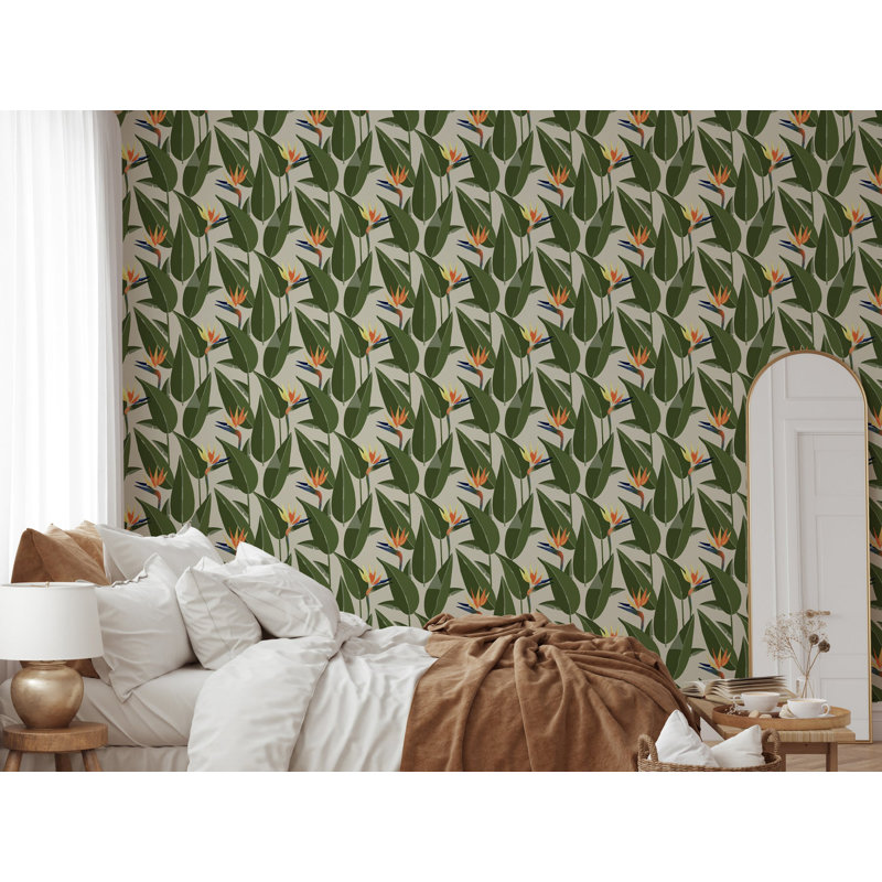 Birds of Paradise - Sand Wallpaper