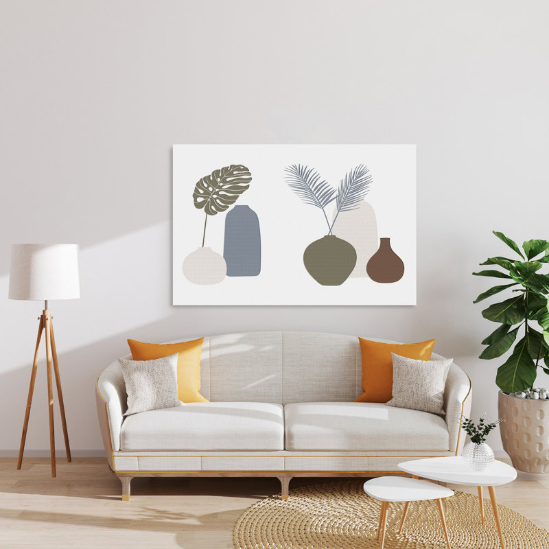 " Potted Plants 695 " Painting Print, 40" H x 60" W x 1.5" D