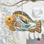 5'' Handmade Wood Hanging Figurine Ornament