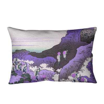 Coussin lombaire en lin à l’escalade mt. fuji