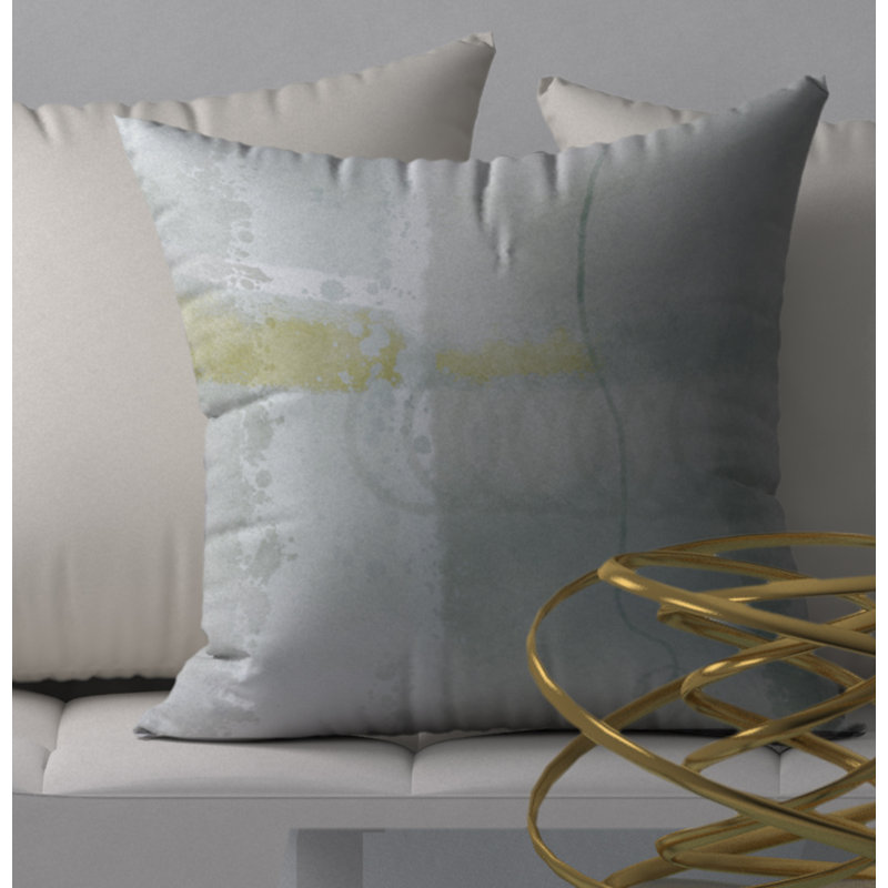 Abstract Reversible Throw Pillow, 18" x 18"