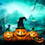 Décoration d'Halloween gonflable 73 po, 5 citrouilles, affichage extérieur de jardin gonflable, imperméable