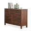 Armoire d'appoint en bois manufacturé brun massif