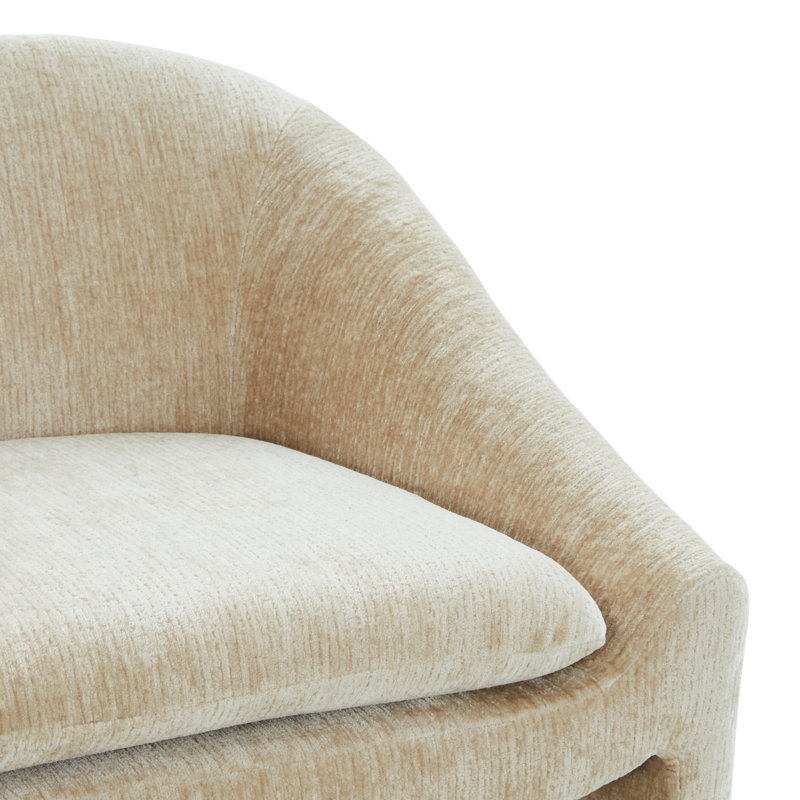 Kagan Chenille Counter Stool, Counter Stool (26.8" Seat Height), Taupe