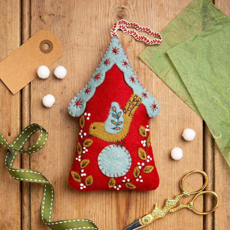 Birdhouse from Felt Craft Kit MKBHO1F
