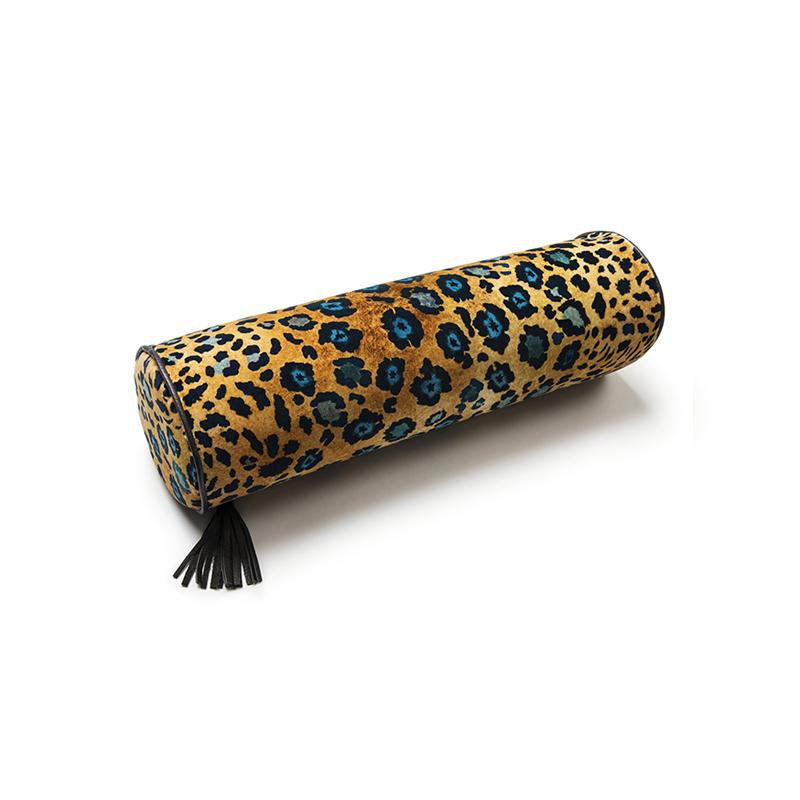 Ardmore Velvet Bolster Pillow, Midnight