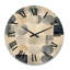 Horloge murale en bois surdimensionnée rétro-1779513672