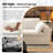 LoveSeat Cloud Modular Sectional Couch,78.7"W Corduroy Sofa,2-Piece No Assembly Required Boneless Couch-489006336