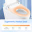 Toilette Smart Bidet avec chasse d'eau automatique, siège chauffant, lavage à l'eau chaude et séchage, température réglable, télécommande, modes multiples, nuit, affichage numérique, capteur à pédale, pile de secours de 9 V,