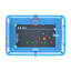 Trampoline rectangulaire pour enfants avec enceinte sécuritaire, fosse à balles, balançoire et anneaux, bleu-127449317