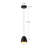 Yarrow 5-in Black Dimmable LED Pendant