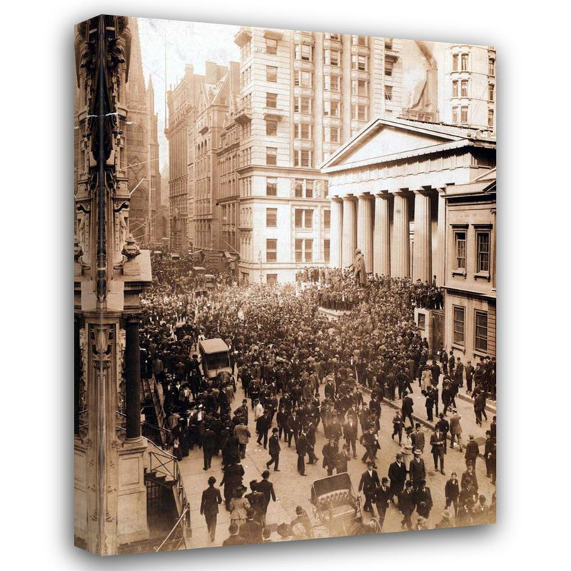 Panique de la New York Stock 1907, H 24 po x l 17 po