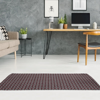 Chenille Geometric Indoor Rug