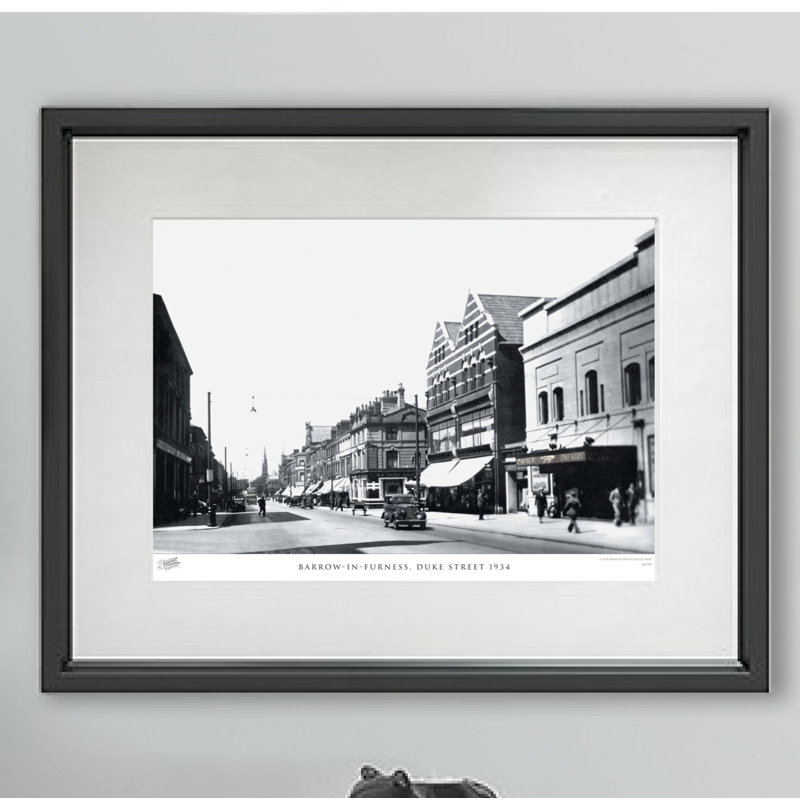 Barrow-in-Furness, Duke Street 1934 by Francis Frith - Single Picture Frame Print, 28cm H x 36cm W x 2.3cm D