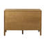 Armoire d'appoint 2 portes avec tablettes réglables, look contemporain, 47,5 po de long, espace de rangement spacieux, bois massif, café foncé, tablettes finies et élégantes