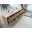 Ensemble de meuble-lavabo double mural 84 po Seavy-1018436945