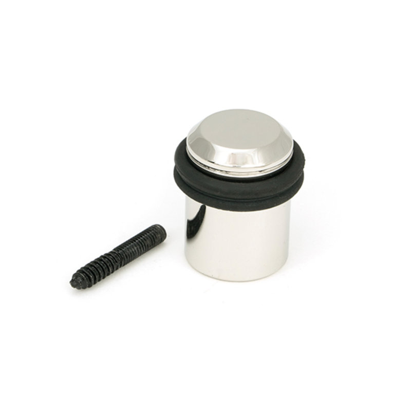 Stainless Steel Floor Door Stop, Polished Marine