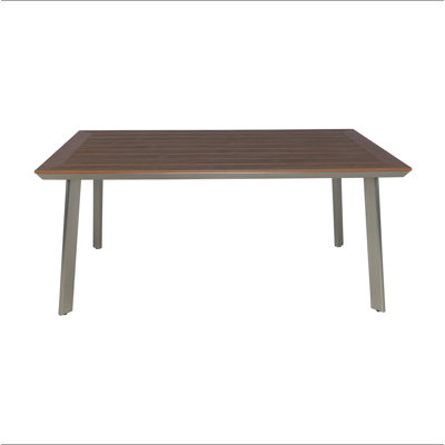 Table à manger LEEDS avec plateau en faux bois