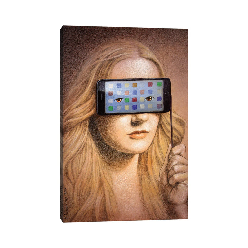 Mask by Pawel Kuczynski - Gallery-Wrapped Canvas Giclée on Canvas, 66.04 cm H x 45.72 cm W, Wrapped Canvas