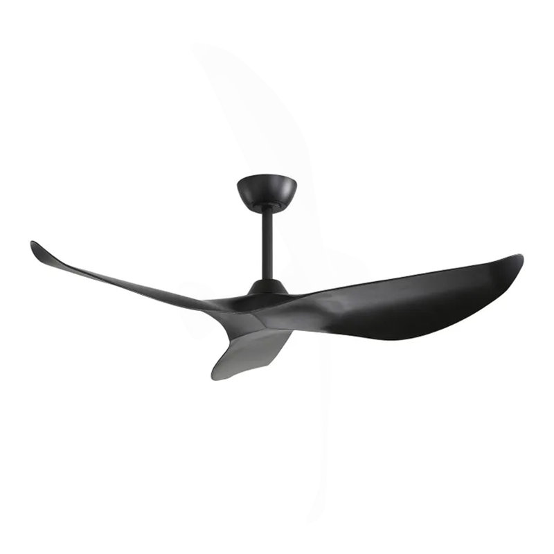 52 Inch Indoor ABS Ceiling Fan With 6 Speed Remote Control Reversible DC Motor For Home
