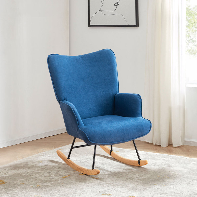 Chaise berçante Sakhi, Bleu marine