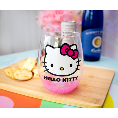 Hello Kitty 20 oz. Verre à vin sans pied