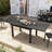 Loreyna Rectangular 4 - Person Outdoor Dining Set with Aluminum Frame and Armchairs-404067708