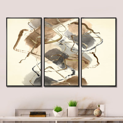 " Glam Squares III " 3 - Pieces