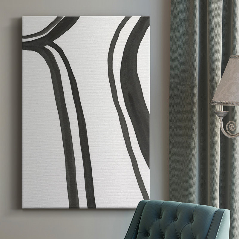 «Ink Lines II», impression sur toile tendue, H 27 po x l 16 po x P 1 po