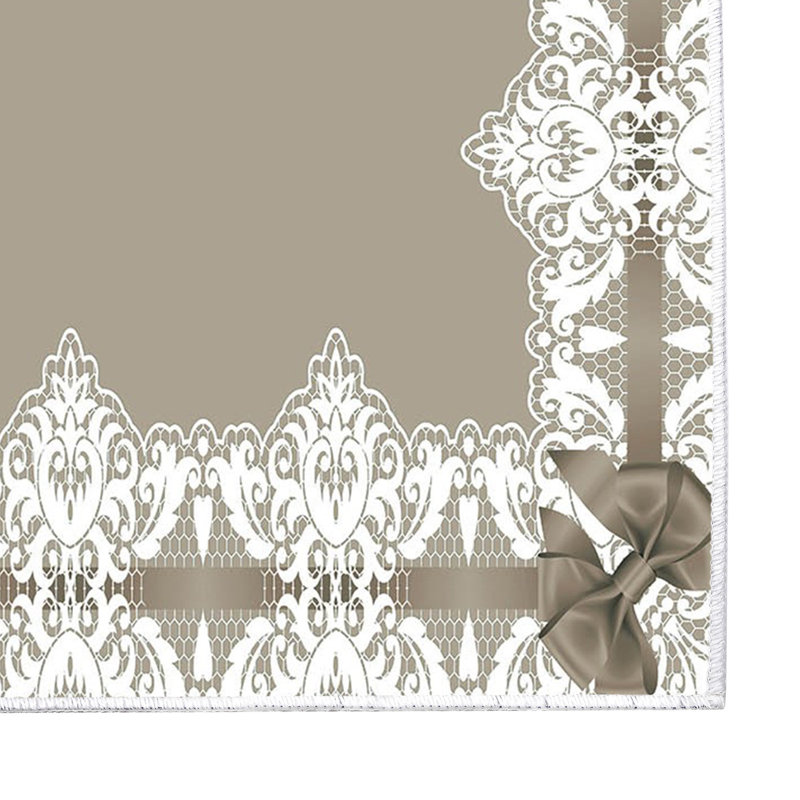 Ensemble de tapis de bain 2 pièces Bernardi, Brun / blanc