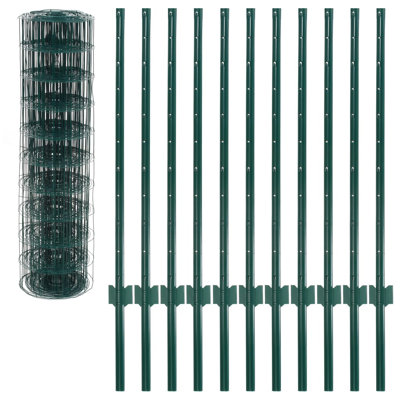 Lundeen Green Metal Wire/Mesh Fence