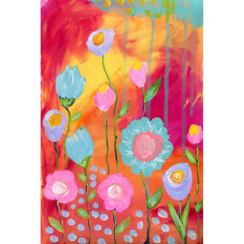 " Flowers Sunset " by Jill Lambert, 30" H x 20" W x 1.5" D