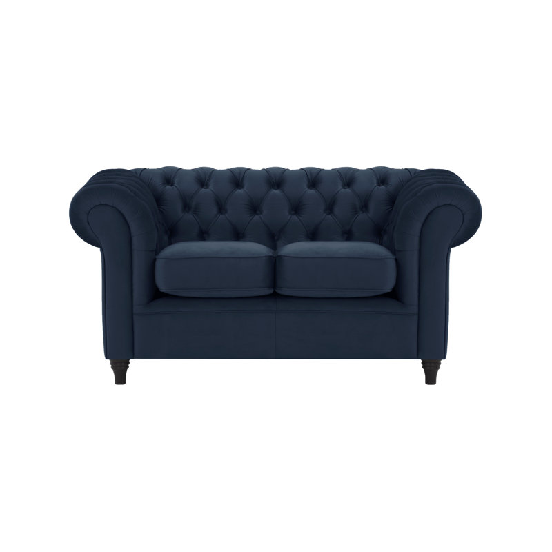 Burks 2 Seater Loveseat, Dark Blue