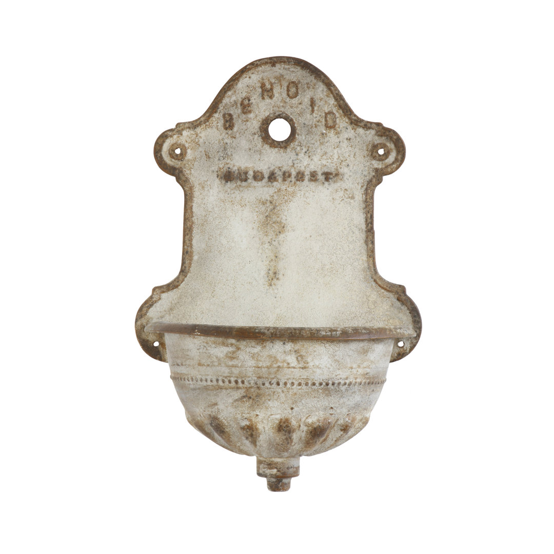 Mccarter Metal Wall-Mounted Planter with Distressed Finish Ophelia & Co.