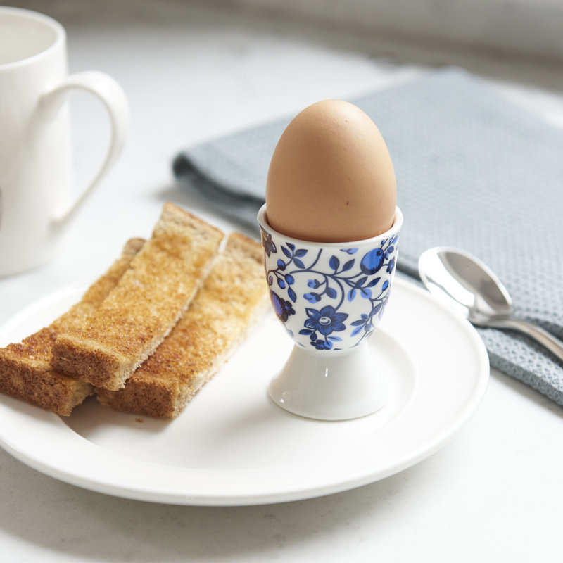 KitchenCraft Traditional Floral Porcelain Egg Cups