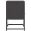 Ensemble de 2 tables de chevet vidaXL en acier noir 14,2 po x 15,4 po x 23,8 po-1547031725