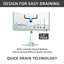 Kitchen Sink 24" L x 18" W Single Bowl Fireclay Kitchen Sink with Sink Grid and Basket Strainer