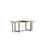 Ensemble de table de salle à manger 9 pièces rectangulaire, plateau de table fixe en deux tons grain de bois et triamine de grain de bois noir avec 8 chaises en similicuir, ensemble de table de cuisine moderne ou 8 personnes, rassemblements idéaux ou en famille